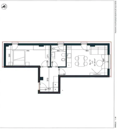 Dhermi - Palase, shitet apartament 1+1 Kati 1, 73 m² 217.000 € (Sun Palace Rezidence)