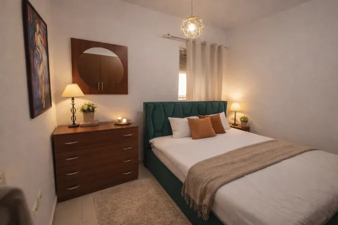 Tirane, jepet me qera apartament 1+1+Aneks+Ballkon Kati 6, 63 m² 450 € 