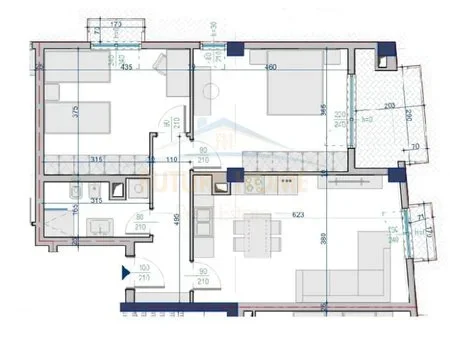 Tirane, shes apartament 2+1+Ballkon Kati 6, 100 m² 120.348 € (PASKUQAN)