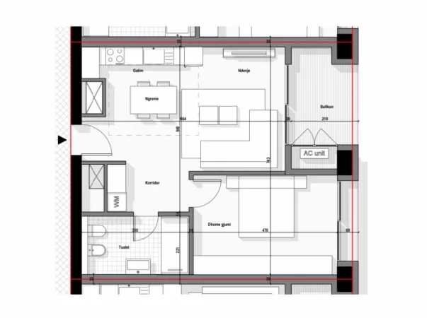 Tirane, shitet apartament 1+1 Kati 18, 89 m² 215.280 € (Tirana Boulevard)