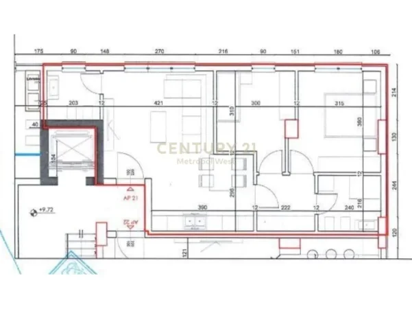 Tirane, shitet apartament 2+1 Kati 6, 86 m² 165.750 € (Kompleksi Xheluks Xibraku, Rruga e Elbasanit)