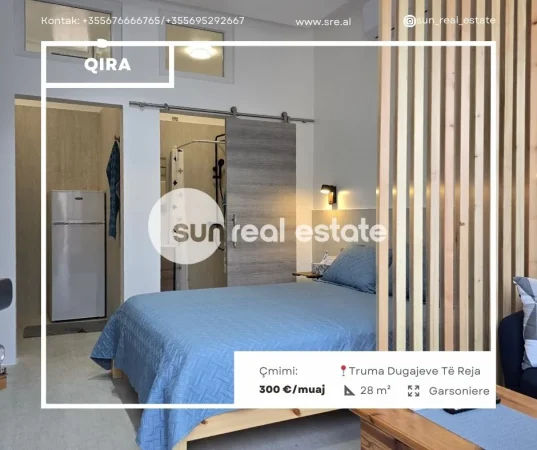 Shkoder, jepet me qera garsonier 1+1 Kati 0, 28 m² 300 € (Truma Dugajeve Të Reja)