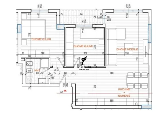 Tirane, shitet apartament 2+1+Ballkon Kati 7, 92 m² 171.000 € (RRUGA E KAVAJES)