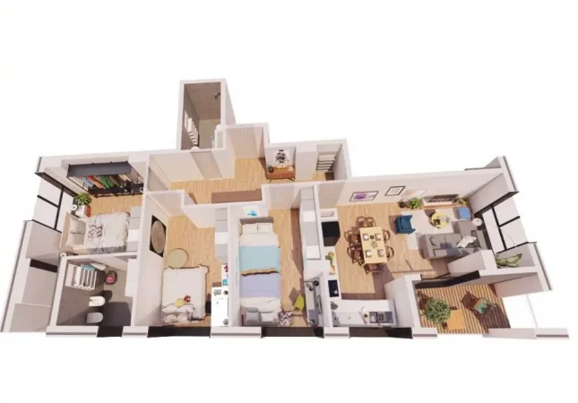 Tirane, shitet apartament 3+1+Ballkon Kati 3, 150 m² 275.000 € (RRUGA FILIP JANO)