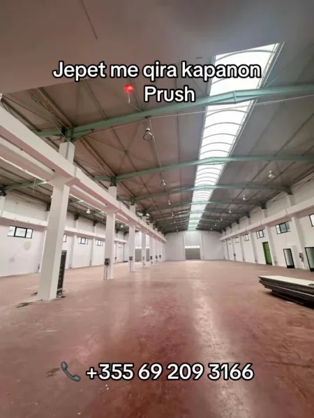 Tirane, jepet me qera magazine Kati 0, 3.100 m² (Prush)
