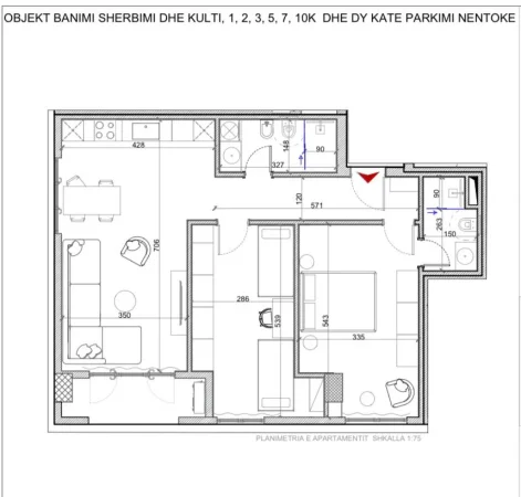 Tirane, shitet apartament 2+1 Kati 3, 112 m² 188.000 € (Porcelan)