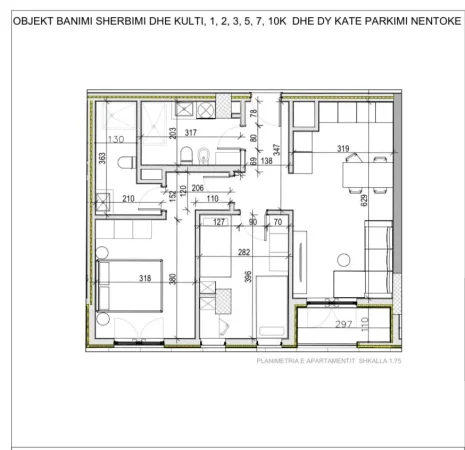 Tirane, shitet apartament 2+1 Kati 8, 99 m² 165.000 € 