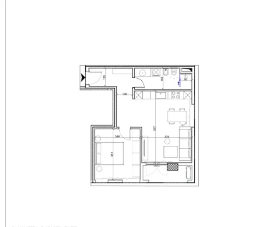 Tirane, shitet apartament 1+1 Kati 7, 77 m² 128.700 € 