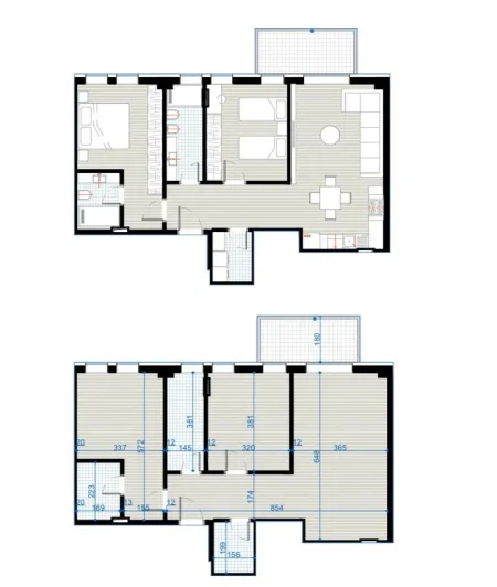 Tirane, shitet apartament 2+1 Kati 4, 107 m² 159.900 € (Rruga 5-Maji)