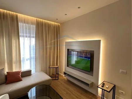 Tirane, jepet me qera apartament 1+1 Kati 7, 53 m² 470 € (Rezidenca Kaimi, Ali Demi)