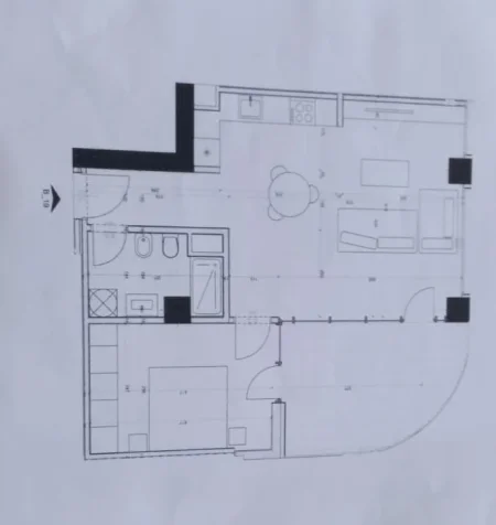 Tirane, shitet apartament 1+1 Kati 5, 84 m² (River park residenc)