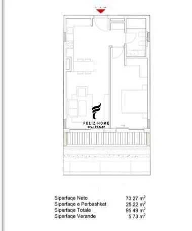 Himare, shitet apartament 1+1 Kati 1, 95 m² 396.000 € (GREEN COAST)