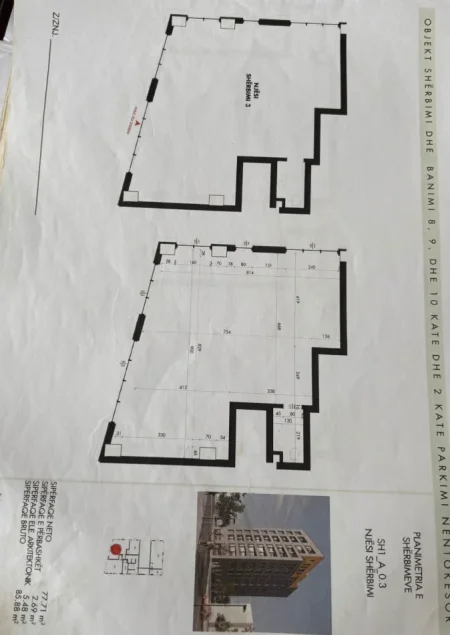 Tirane, shitet dyqan Kati 0, 66 m² 398.700 € 