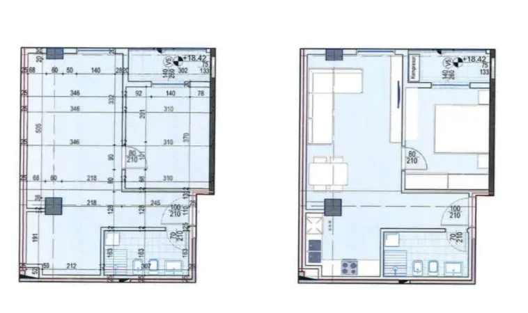 Tirane, shitet apartament 1+1 Kati 5, 64 m² 193.200 € (Komuna e Parisit)