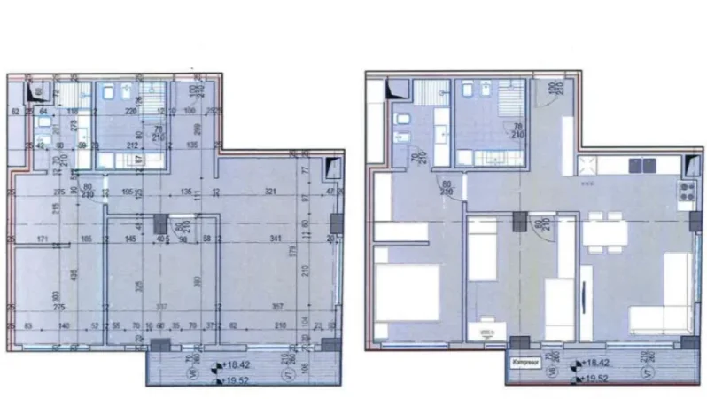 Tirane, shitet apartament 2+1 Kati 7, 98 m² 294.000 € (Komuna e Parisit)