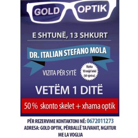 Tirane, - Optika gold