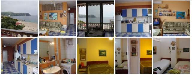 Vlore, jap me qera apartament panoramik, 2+1, 72 m² (Himare, buze detit)