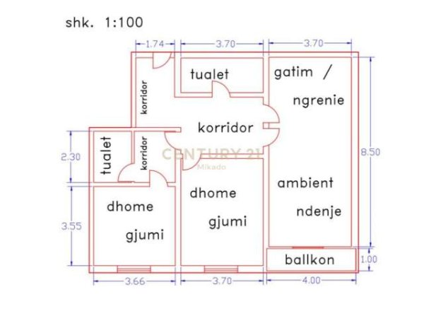 Tirane, shes apartament 2+1+A+BLK Kati 2, 114 m² 115.000 Euro (Rruga kosovareve)