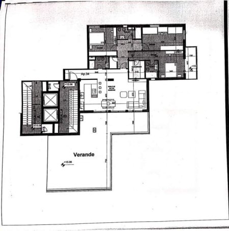 Tirane, shes apartament 3+1 Kati 6, 175 m² 264.000 Euro (Kodra e Diellit)