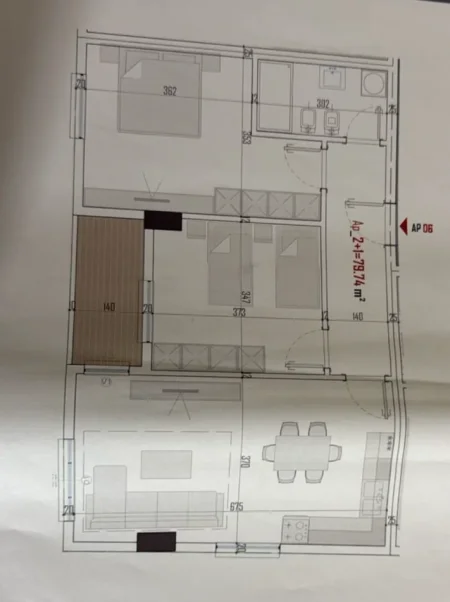 Tirane, shitet apartament 2+1 Kati 1, 91 m² 91.240 € (PASKUQAN)