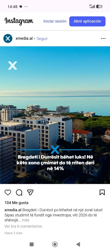 Durres, shes apartament 2+1+Aneks+Ballkon Kati 5, 105 m² (Rruga Taulantia)