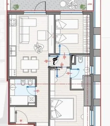 Tirane, shitet apartament 2+1+Ballkon Kati 19, 120 m² 266.000 € (ZOGU I ZI)