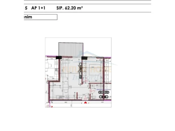 Tirane, shitet apartament Kati 4, 53 m² 57.800 € (Paskuqan)