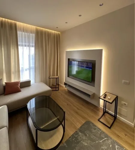 Tirane, jepet me qera apartament 1+1+Aneks+Ballkon Kati 7, 55 m² 450 € (rruga ali demi , tregu elektrik)