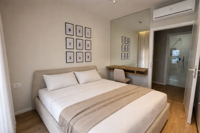 Tirane, jepet me qera apartament 1+1 Kati 7, 60 m² 560 € (Rruga Pasho Hysa)