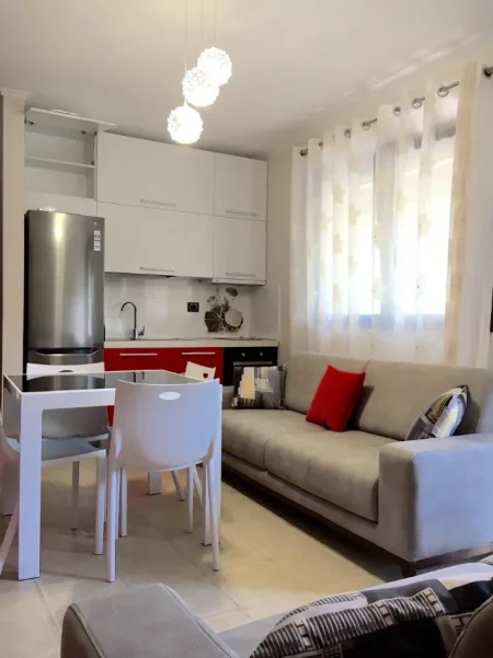 Tirane, jepet me qera apartament 1+1+Ballkon , 600 € (Liqeni i Thatë)