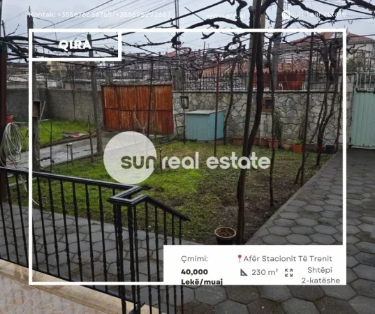 Shkoder, jepet me qera shtepi 2 Katshe Kati 0, 230 m² (AFER STACIONIT TE TRENIT)