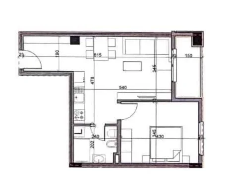 Tirane, shitet apartament 1+1 Kati 4, 70 m² 84.000 € (Paskuqan)