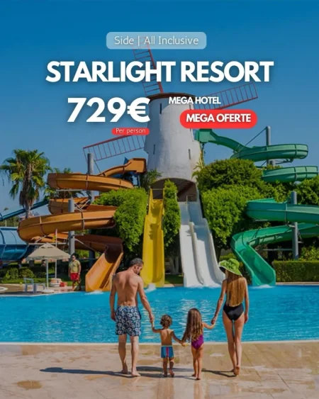 Tirane, oferte Pakete ne bregdet MEGA HOTEL me nje MEGA OFERTE Starlight Resort Hotel –
