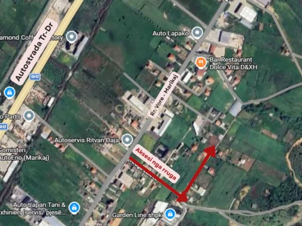 Tirane, shitet toke , 1.600 m² 96.000 € (pranë rrugës Vorë–Marikaj)