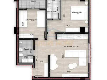 Tirane, shes apartament 2+1+Ballkon Kati 8, 103 m² 160.115 € (Splendor Residence)
