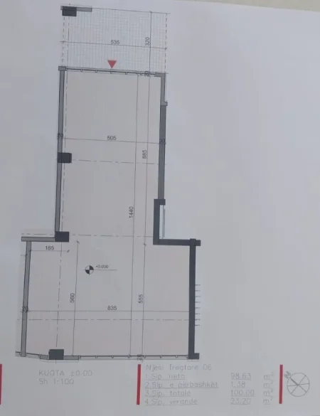 Tirane, shitet dyqan Kati 0, 100 m² 355.000 € 
