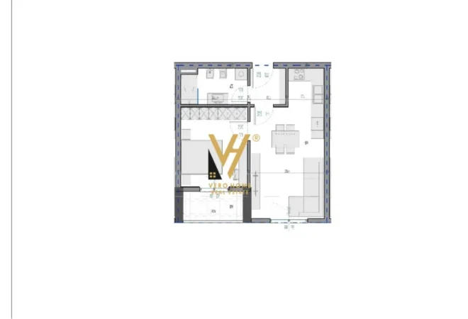 Tirane, shitet apartament 1+1+Ballkon Kati 2, 62 m² 62.000 € (KAMEZ)
