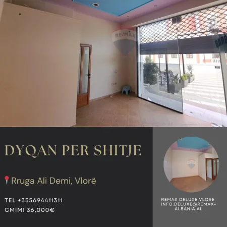 Vlore, shitet dyqan Kati 0, 18 m² 36.000 € (Rruga Ali Demi,Vlore)
