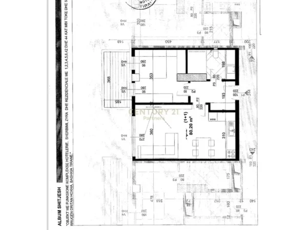 Tirane, shes apartament 1+1+Aneks+Ballkon , 80 m² 200.500 € (The 44)