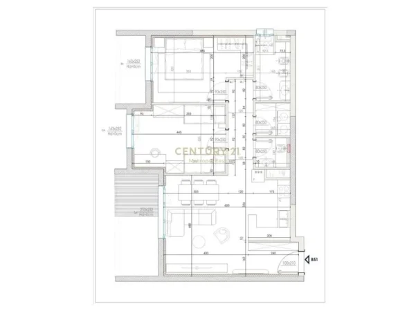 Tirane, shes apartament 2+1+Aneks+Ballkon Kati 5, 103 m² 247.000 € (Park Avenue)