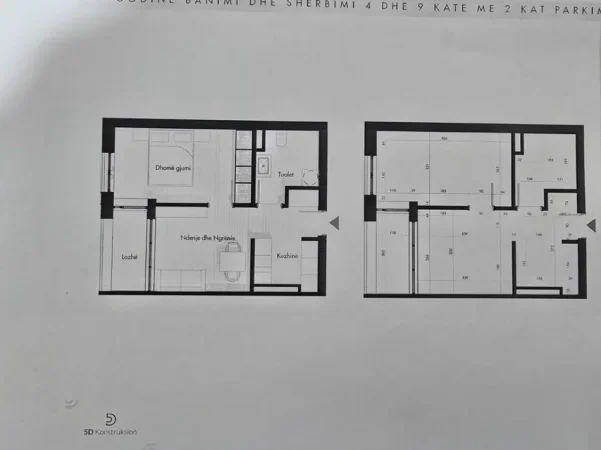 Tirane, shes apartament 1+1+Aneks+Ballkon Kati 8, 59 m² 100.300 € 