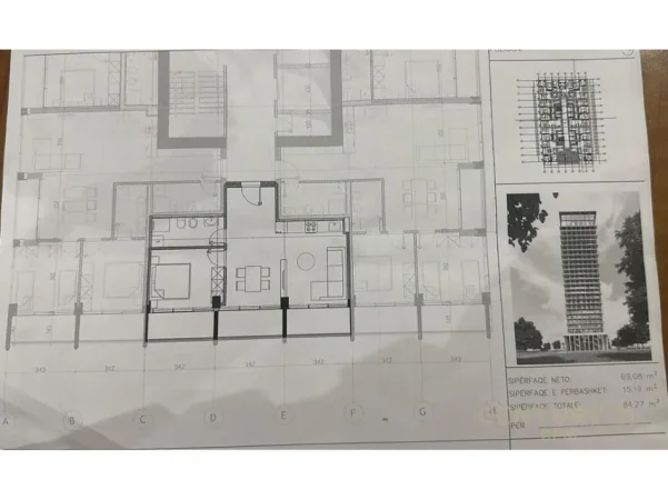 Tirane, shes apartament 1+1 Kati 16, 84 m² 164.300 € (Eterna Residence)