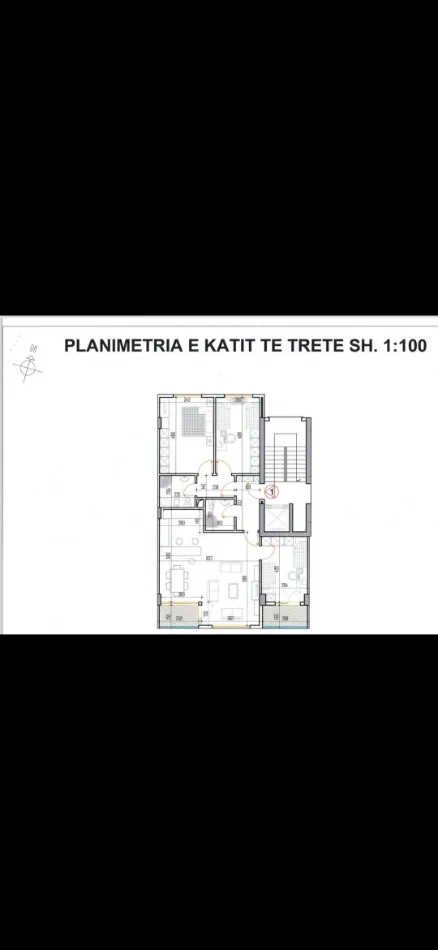 Tirane, jepet me qera zyre Kati 3, 140 m² 1.100 € (Rruga Karl Gega)