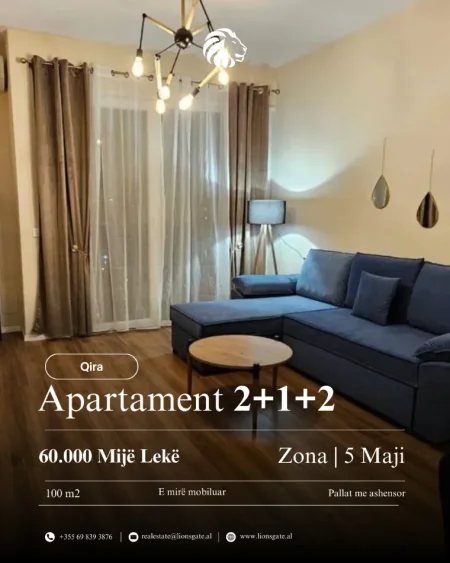 Tirane, jap me qera apartament 2+1+Aneks+Ballkon , 600 € 