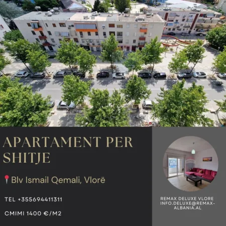 Vlore, shitet apartament 2+1 Kati 5, 155 m² 217.000 € (Blv.Ismail Qmali, Vlore)