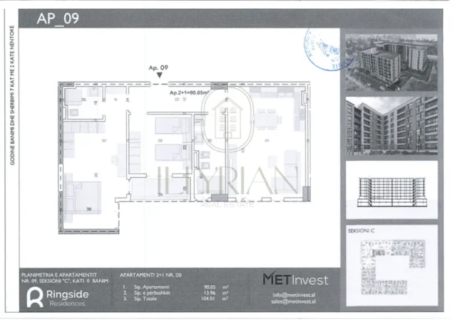 Apartament për shitje 2+1 Paskuqan