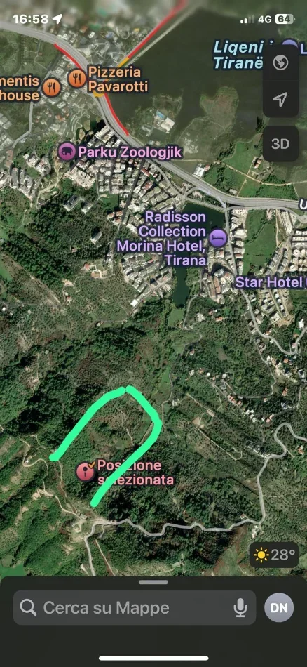 Tirane, shitet toke , 14.199 m² (Te Pamja Liqeni Thate)