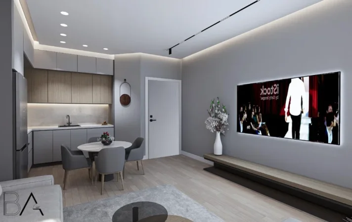 Tirane, jepet me qera apartament 1+1+Ballkon Kati 4, 70 m² 600 € (KOMPLEKSI URBAN GATE)