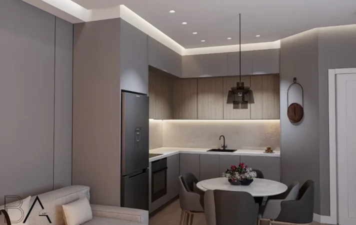 Tirane, jepet me qera apartament 1+1+Ballkon Kati 4, 70 m² 600 € (KOMPLEKSI URBAN GATE)