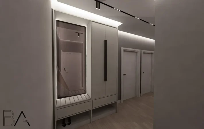 Tirane, jepet me qera apartament 1+1+Ballkon Kati 4, 70 m² 600 € (KOMPLEKSI URBAN GATE)